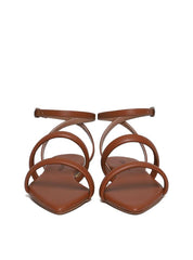 Sandália Rasteira Bico Fino com Tiras Meia Cana - Castor SDI-11688 - CS