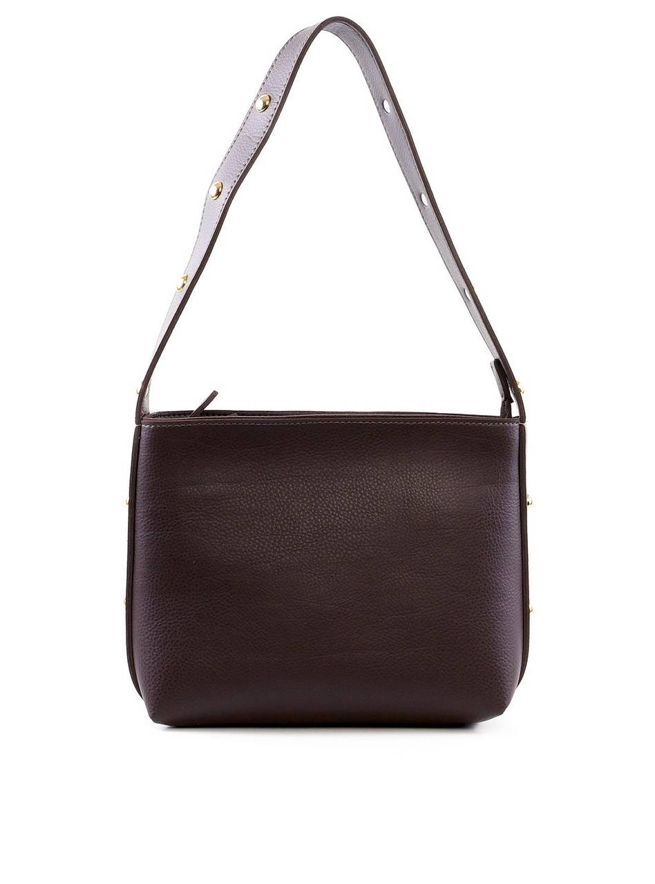 Bolsa Tote Média com Costura e Esferas - Cacau BSI-6410 - CA