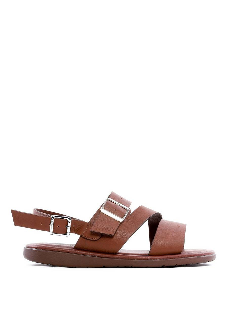Sandália Masculina com Tiras Largas e Fivelas - Cacau SDI-12167 - CA