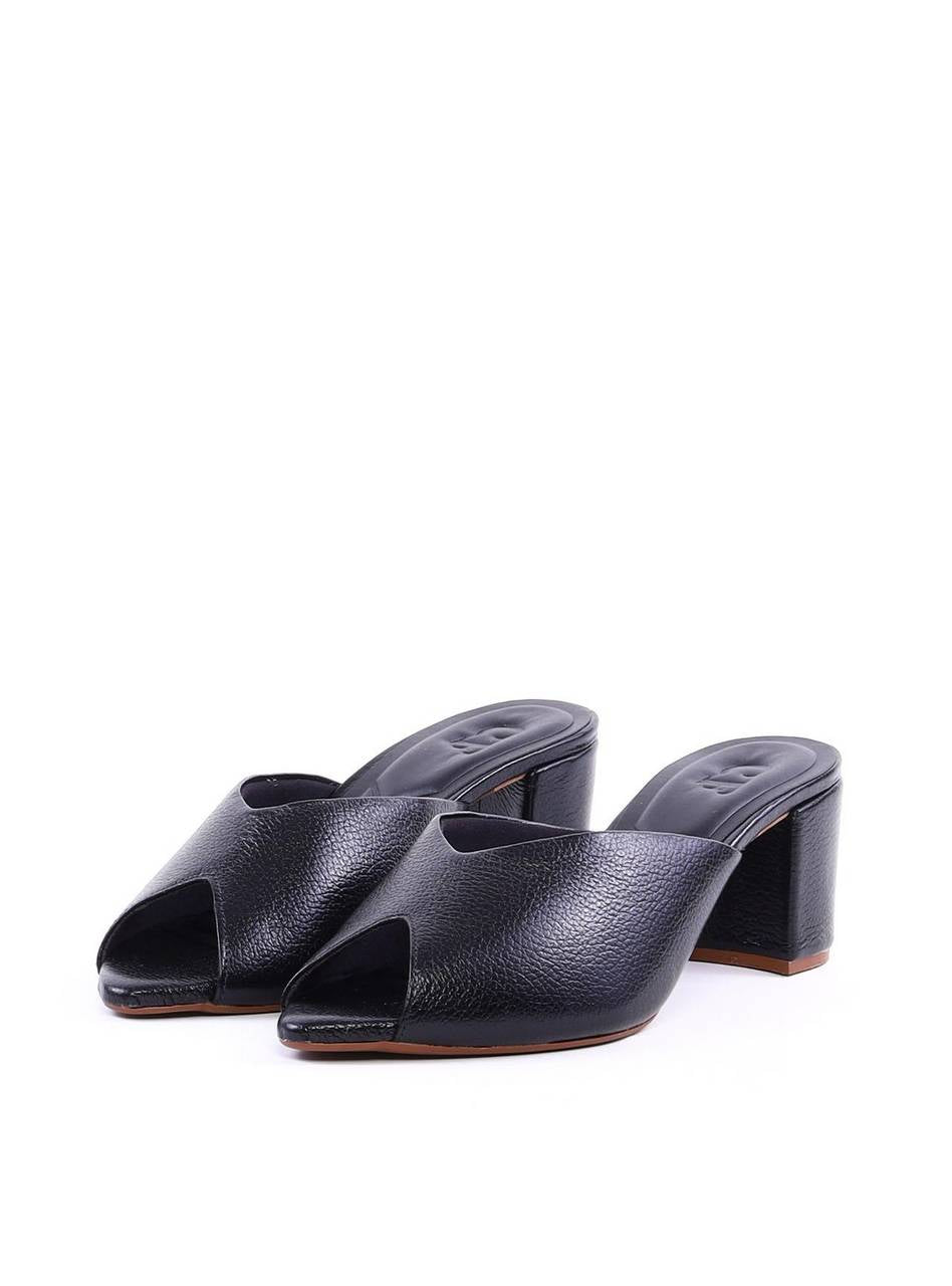 Tamanco Peep Toe com Salto Bloco - Preta SDI-12022 - PR