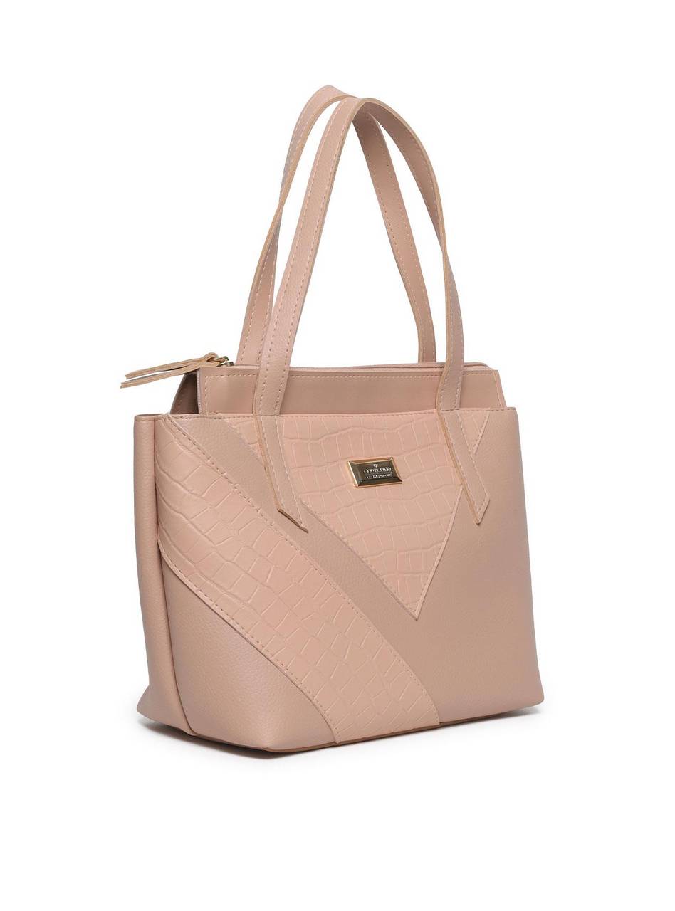 Bolsa Feminina Shopper Média Tiracolo Nude BSI-5903 - NU