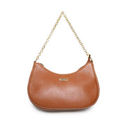Bolsa Hobo Pequena Transversal Couro Castor BSI-5850 - CS
