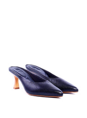 Mule Salto Taça Bico Folha - Preta SDI-11980 - PR