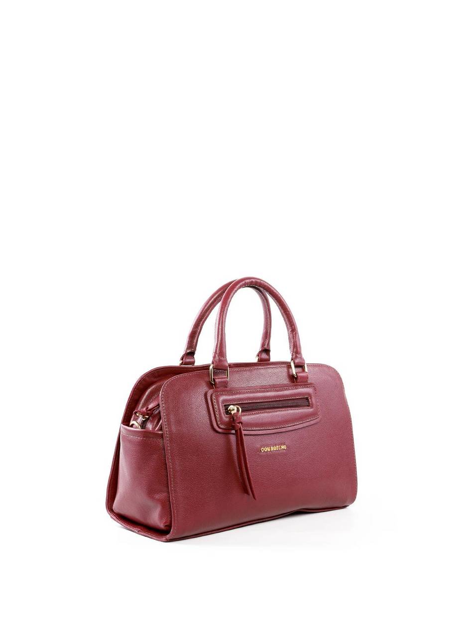 Bolsa Baú Grande com Alça Dupla - Vinho BSI-6462 - VI
