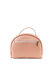 Necessaire Feminina Arredondada Detalhe Tela Frontal - Nude NSI-168 - NU