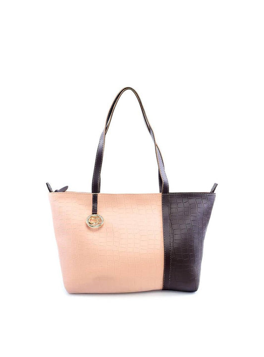 Bolsa Shopper Tiracoloco com Detalhe em Strass - Cacau BSI-6082 - CA