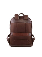 Mochila Executiva com Bolso Frontal em Couro - Cacau MEI-460 - CA
