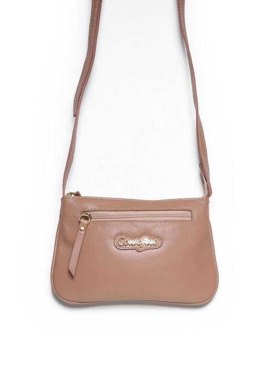 Bolsa Clutch Pequena Puxador Tiras Nude BSI-4089 - NU