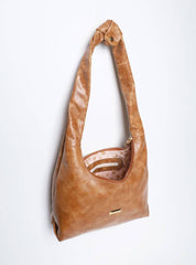 Bolsa Hobo Couro Média Tiracolo Castor BSI-5860 - CS