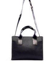 Bolsa Tote Quadrada Detalhe de Costuras - Preta BSI-6260 - PR