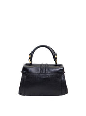 Bolsa Feminina Satchel Pequena Couro Preta BSI-5710 - PR