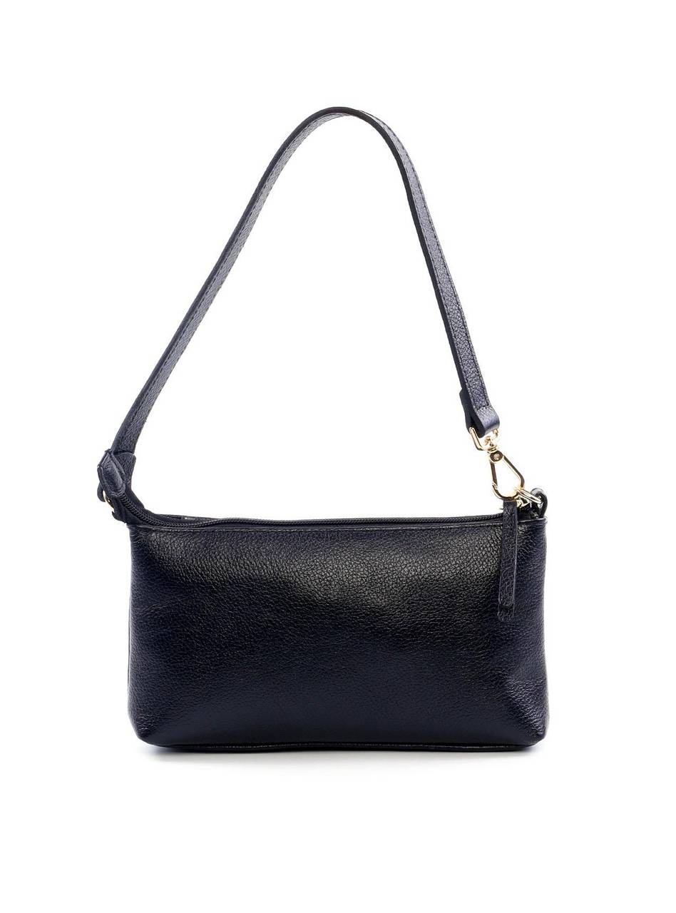 Bolsa Baguette com Bolso Grande Frontal - Preta BSI-6130 - PR