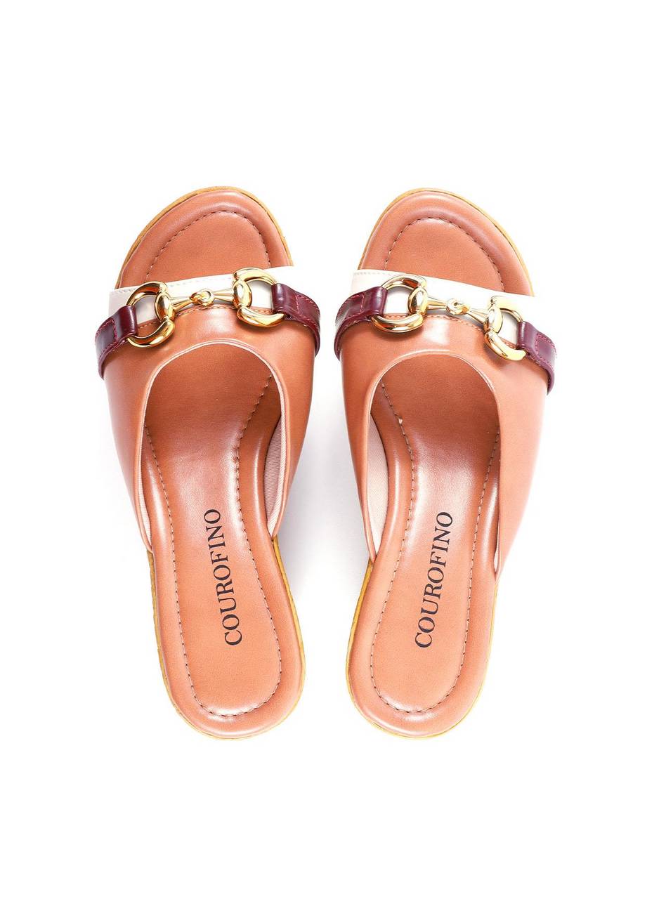 Tamanco Plataforma de Cortiça com Bridão - Nude SDI-11805 - NU
