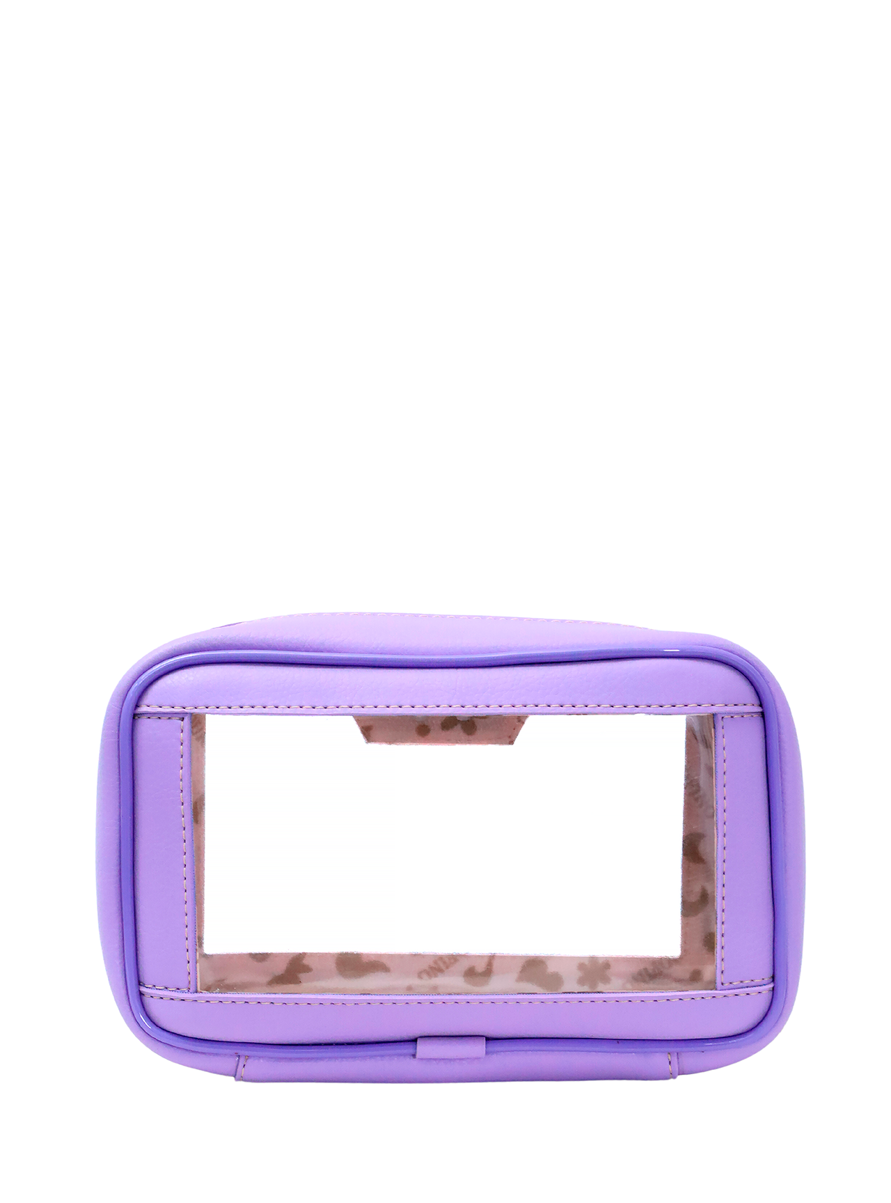 Necessaire Unissex Transparente Ziper Lilás NSI-122 - LI