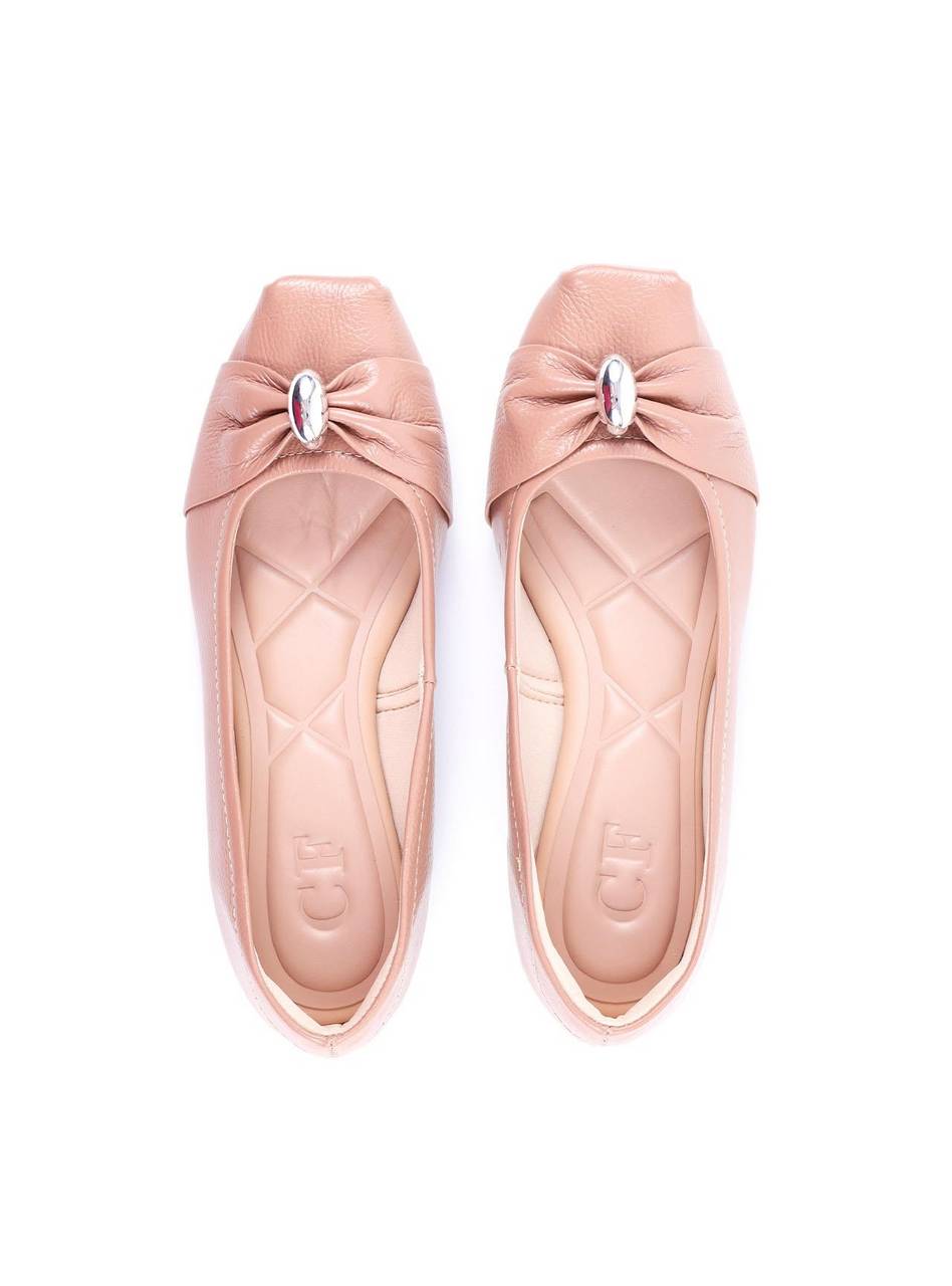 Scarpin com Salto Baixo Drapeado - Nude SDI-11742 - NU