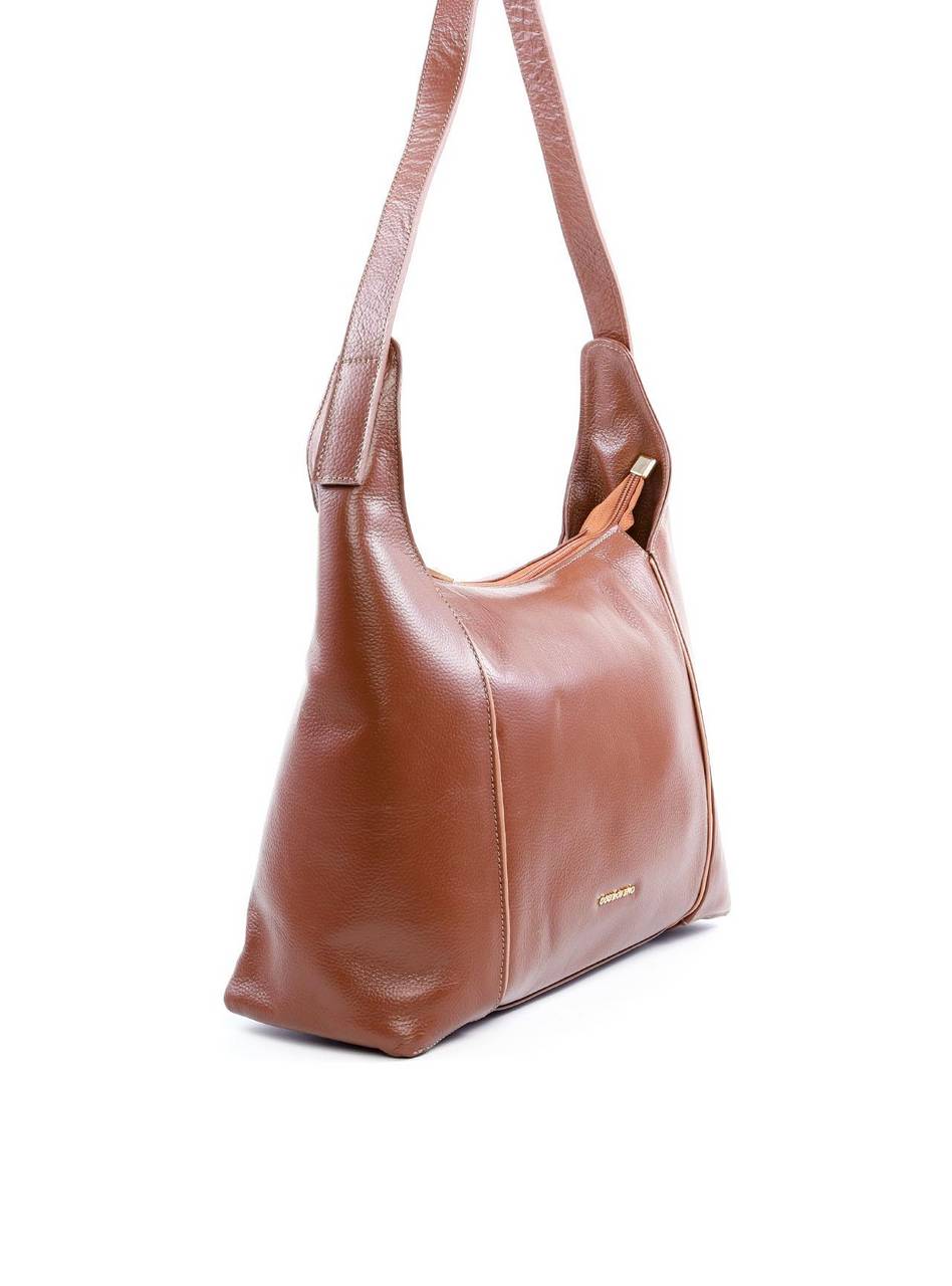 Bolsa Hobo Tiracolo Detalhes de Costura - Castor BSI-6083 - CS
