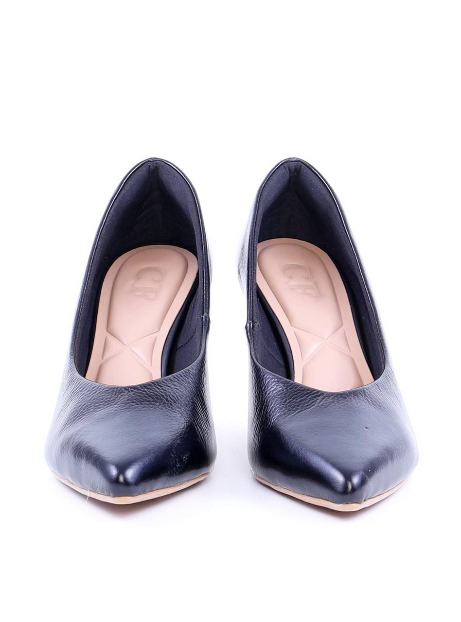 Scarpin Salto Cromado e Bico Fino - Preta SDI-11690 - PR