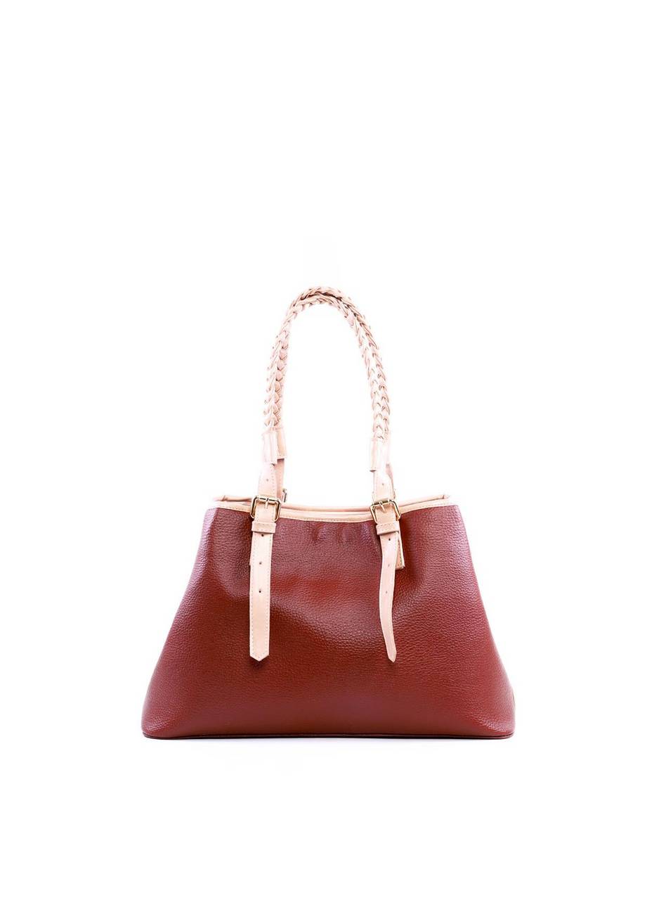 Bolsa Jace Bucket Alça Trançada - Cacau BSI-6315 - CA
