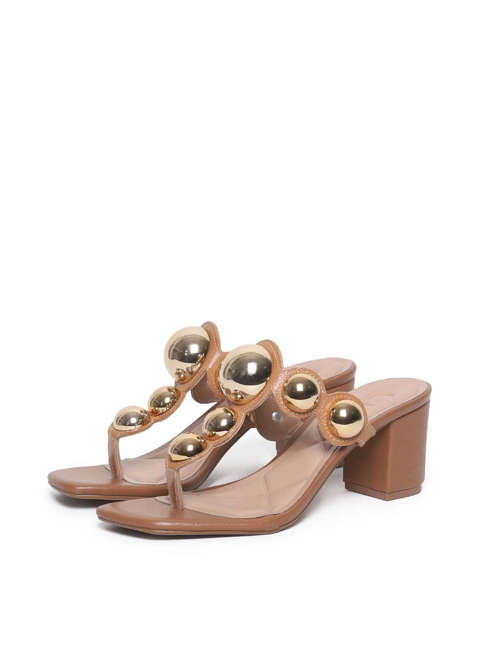 Sandália Feminina Tamanco Salto Bloco - Castor SDI-11563 - CS