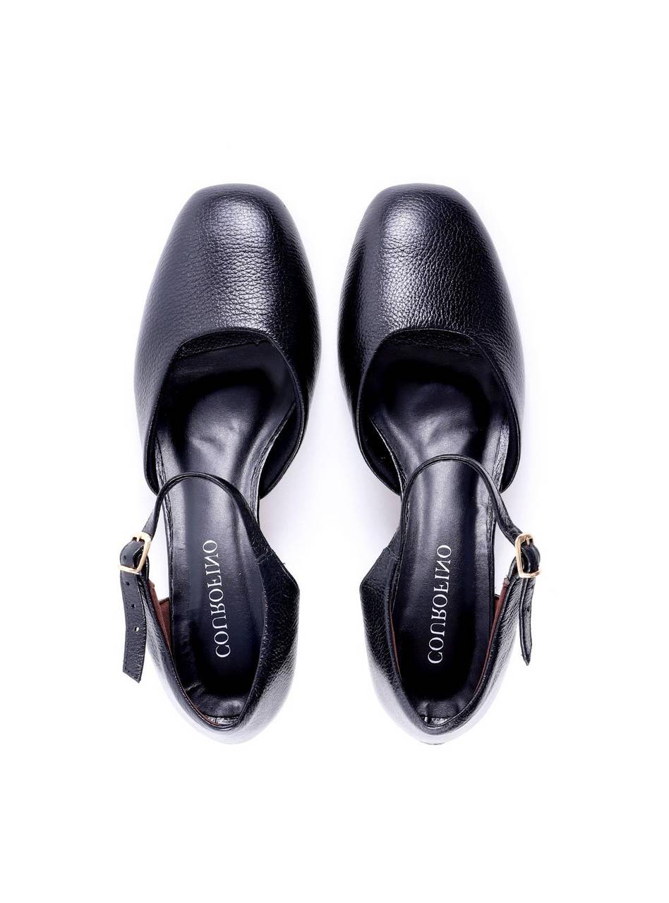 Scarpin Mary Jane com Salto Bloco - Preta SDI-12166 - PR