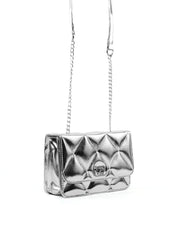 Bolsa Satchel Pequena Transversal com Matelassê BSI-6522 - PT