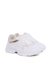 Tênis Chunky Feminino Branco com Detalhes Metalizados SP- 11851 - AU