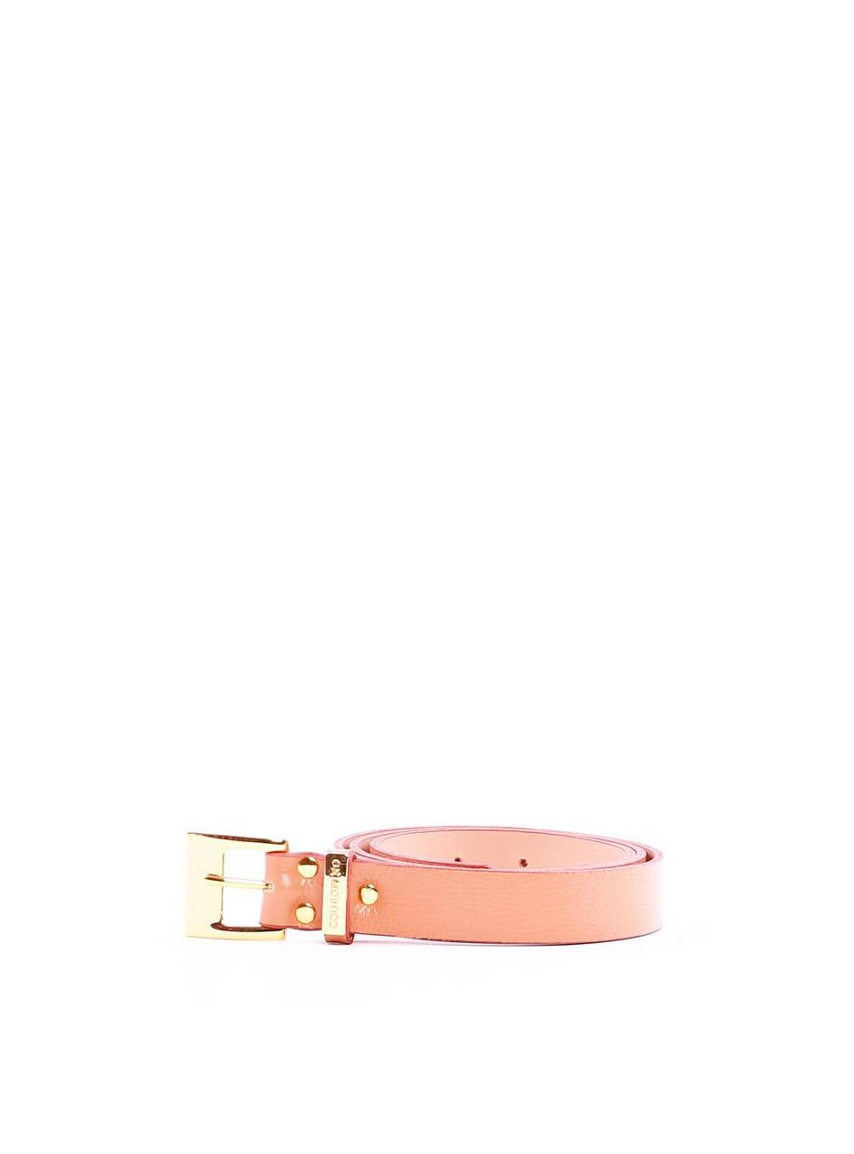 Cinto Feminino com Fivela Larga e Placa no Passador - Nude CTI-1004 - NU