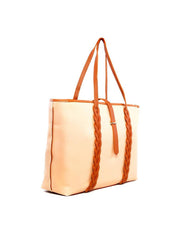 Bolsa Shopper com Trança e Passador - Nude BSI-6255 - NU