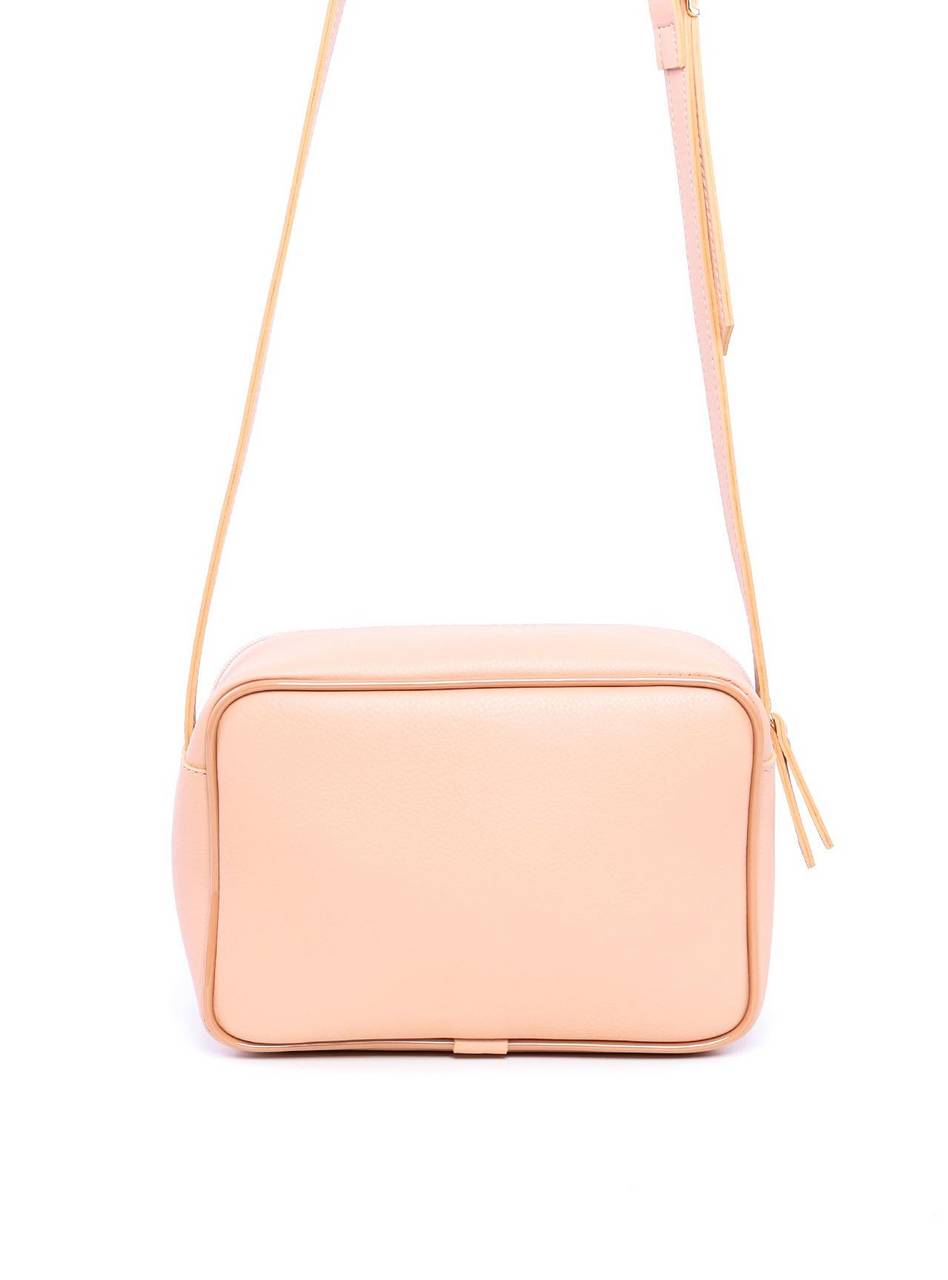 Bolsa Bag Transversal com Metalasse e Spikes Nude BSI-5997 - NU