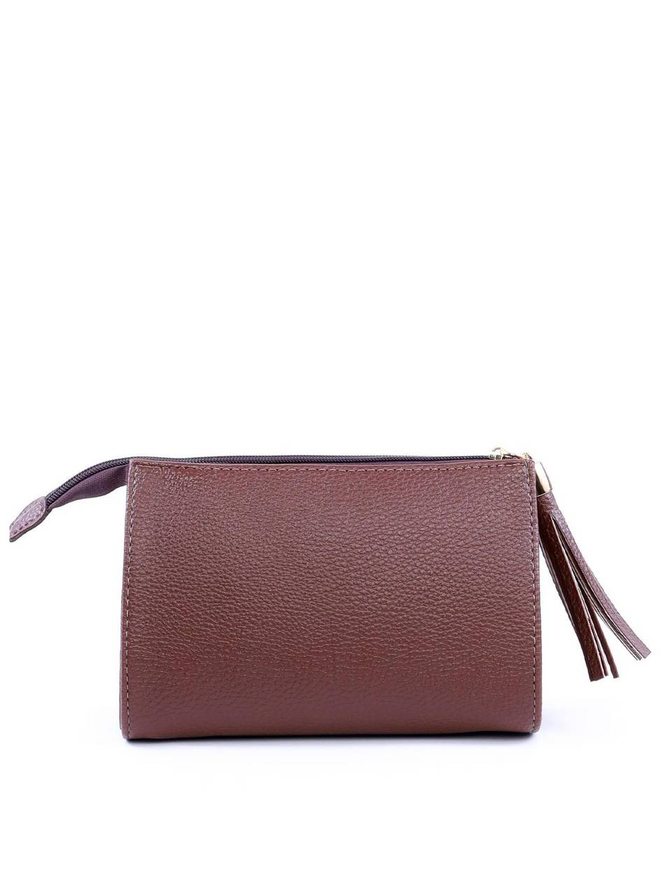 Necessaire Quadrada com Barbicacho - Cacau NSI-149 - CA