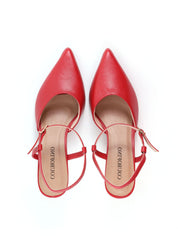 Scarpin Slingback com Salto Orgânico Metalizado SDI-12250 - VE