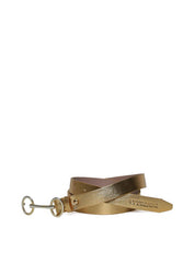 Cinto Feminino em Couro com Fivela Bridão - Ouro CTI-973 - AU