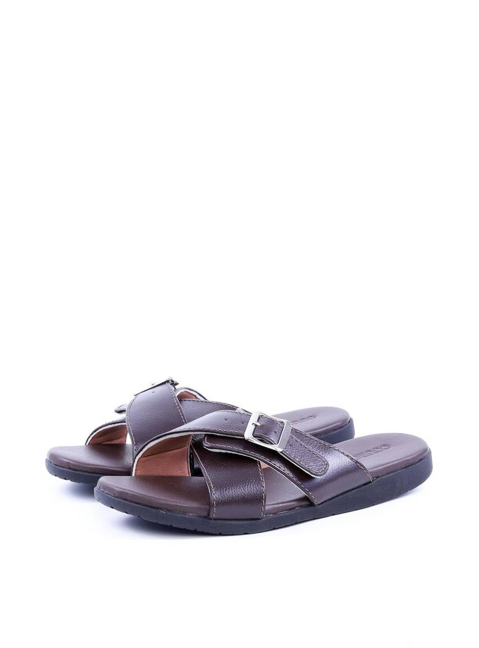 Sandália Masculina em Couro com Tiras Largas  SDI-11703 - CA