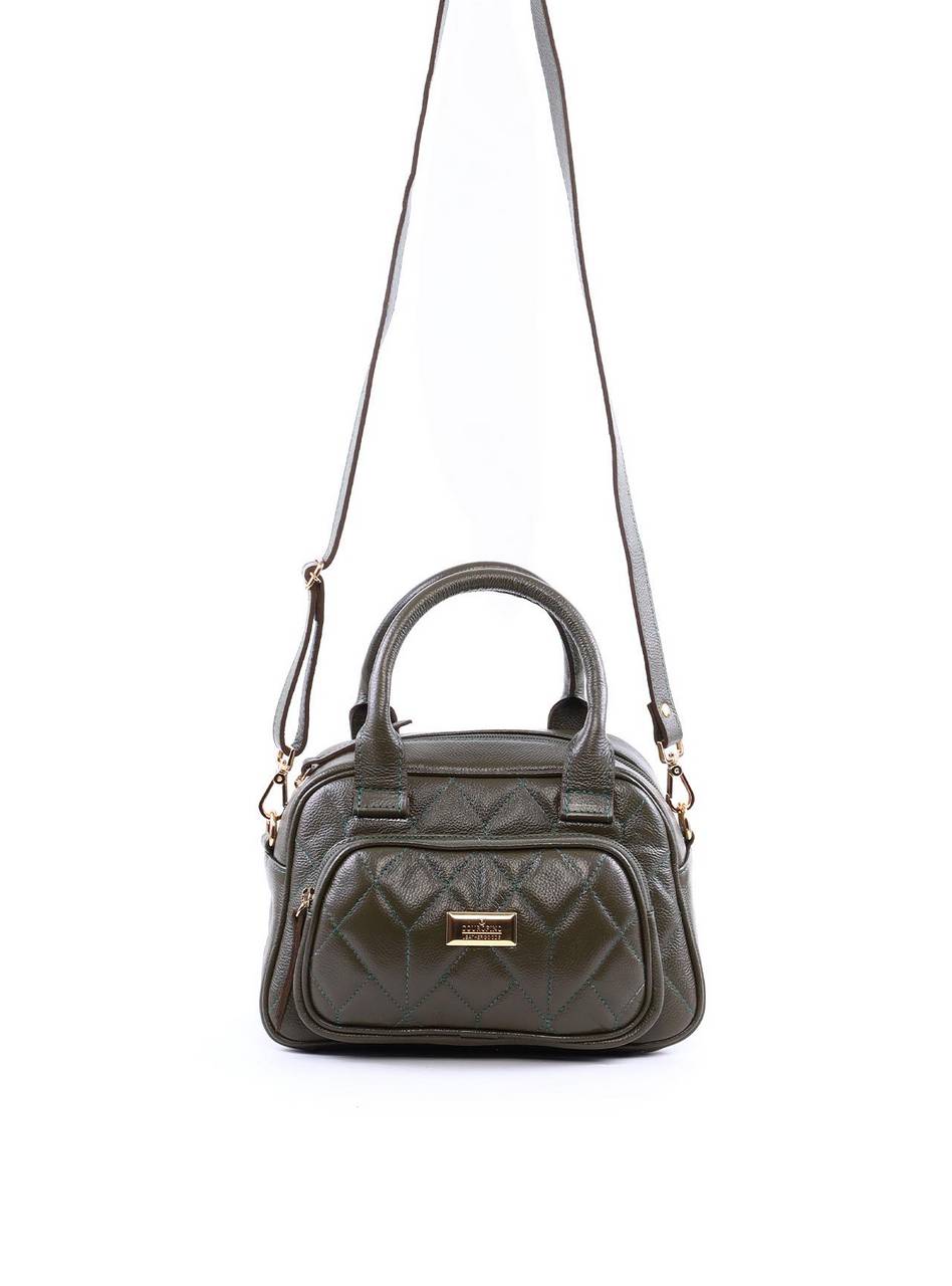 Bolsa Tote em Matelassê com Alça Dupla - Verde BSI-6367 - VD