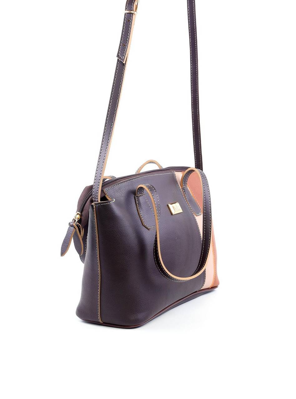 Bolsa Tote com Alça Dupla e Recortes na Vertical - Cacau BSI-6125 - CA