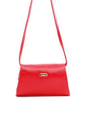 Bolsa Satchel Transversal com Fivelas - Vermelha BSI-6112 - VE