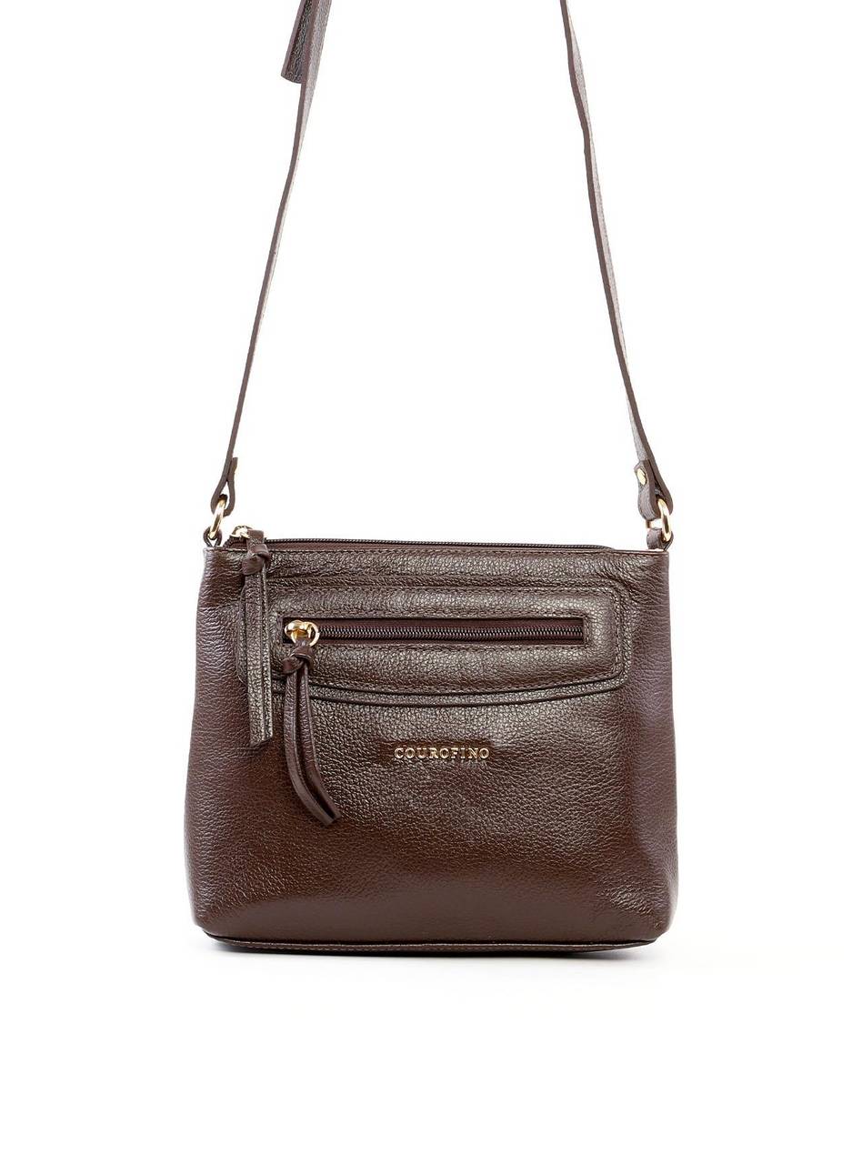 Bolsa Tote Transversal com Bolso Frontal - Cacau BSI-6459 - CA