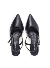 Scarpin Slingback com Salto Orgânico Metalizado SDI-12250 - PR