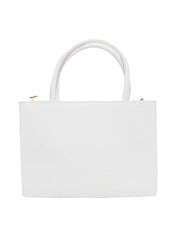 Bolsa Tote Mão Média Quadrada Branca BSI-4415 - BR