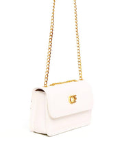 Bolsa Satchel Quadrada com Alça de Corrente - Branca BSI-6287 - BR