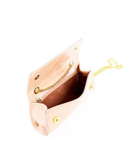 Bolsa Satchel Retangular Alça de Corrente - Nude BSI-6262 - NU