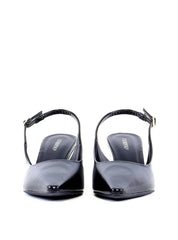 Scarpin Slingback com Salto Anabela - Preta SD-12012 - PR