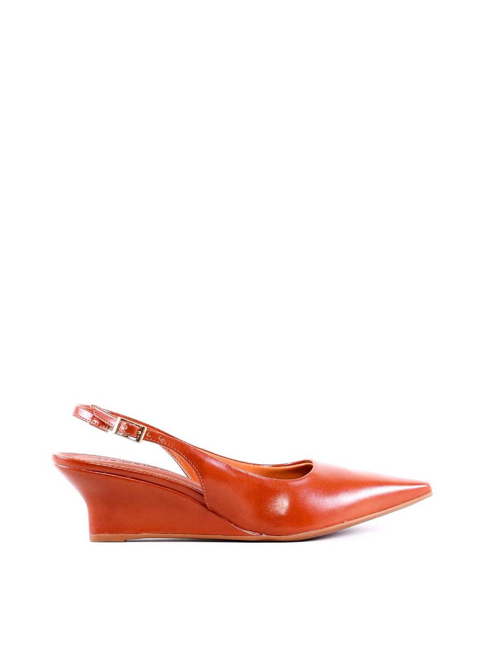 Scarpin Slingback com Salto Anabela - Castor SD-12012 - CS