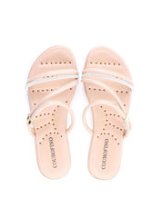 Rasteiras Comfort Tiras Finas com Strass - Nude SDI-11920 - NU