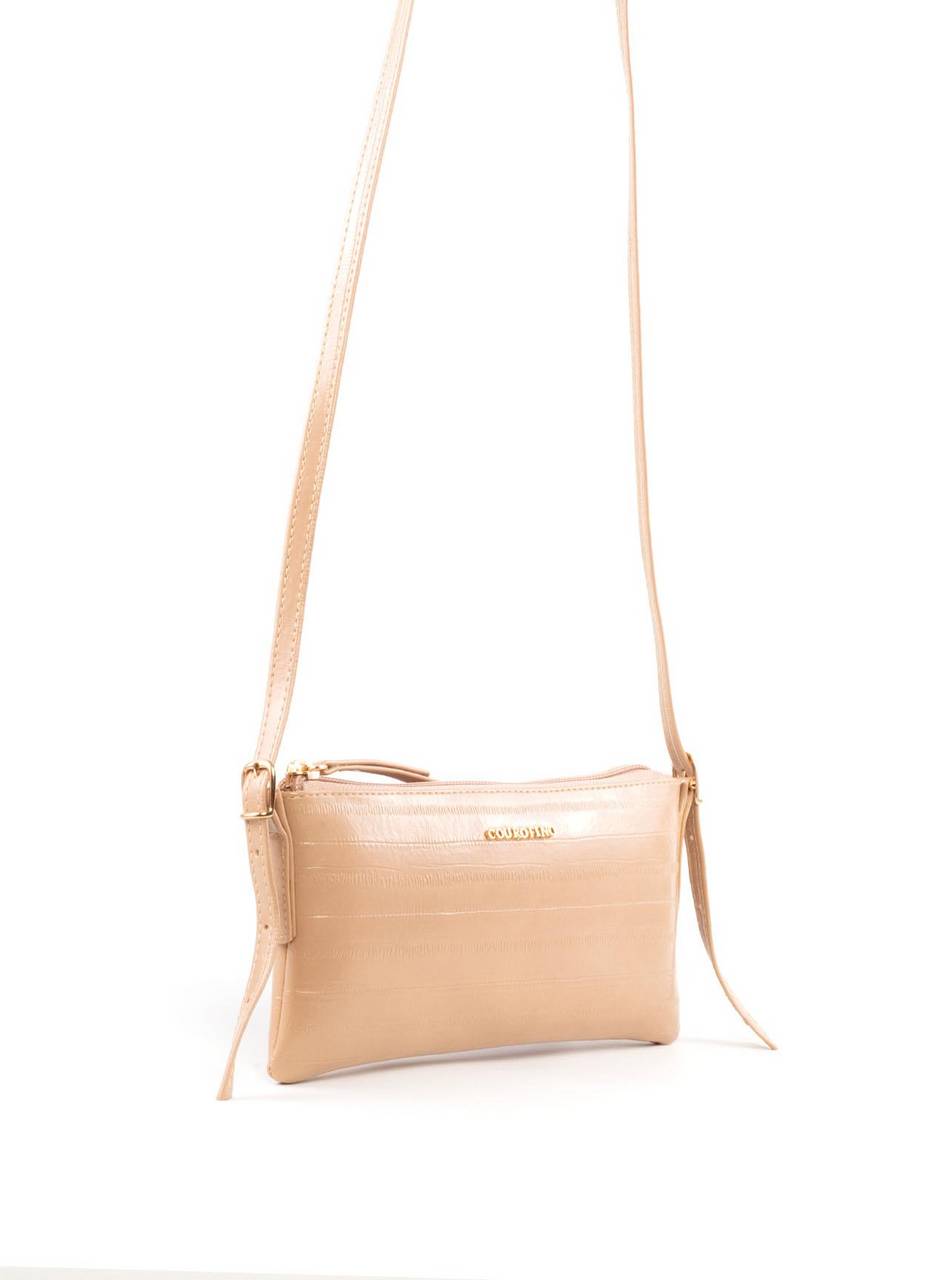 Box Bag - Caixa com Bolsa Transversal Pequena - Nude BSI-6384 - NU