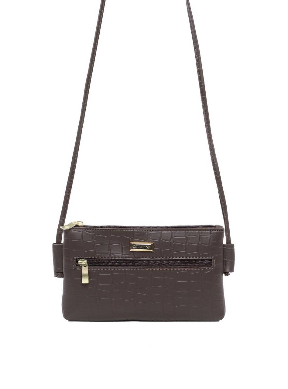 Bolsa Clutch Tiracolo com Bolso Frontal - Diversa BSI-6002 - DV