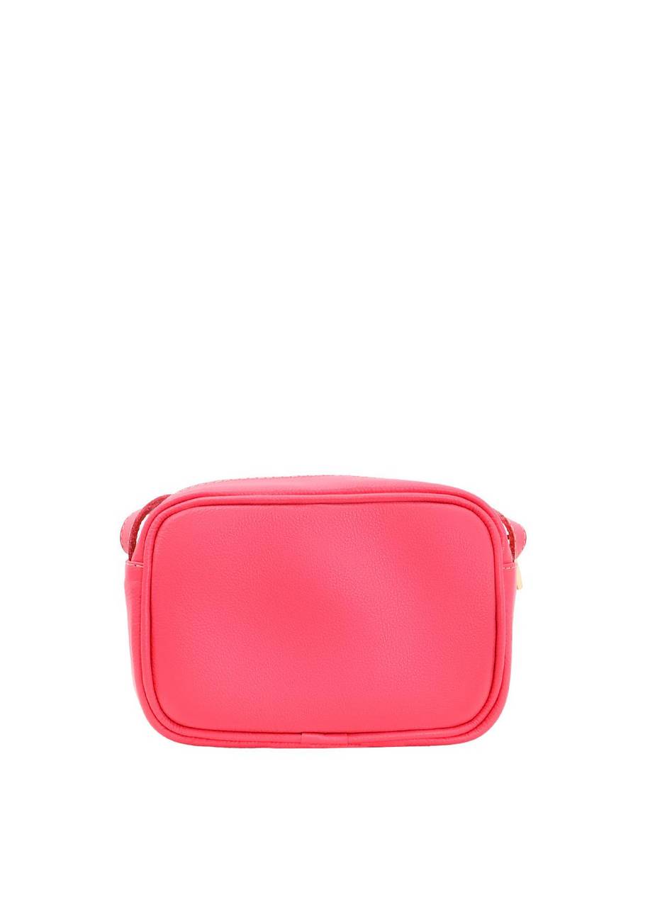 Bolsa Clutch Couro Pequena Transversal Ziper Rosa BSI-5677 - RS