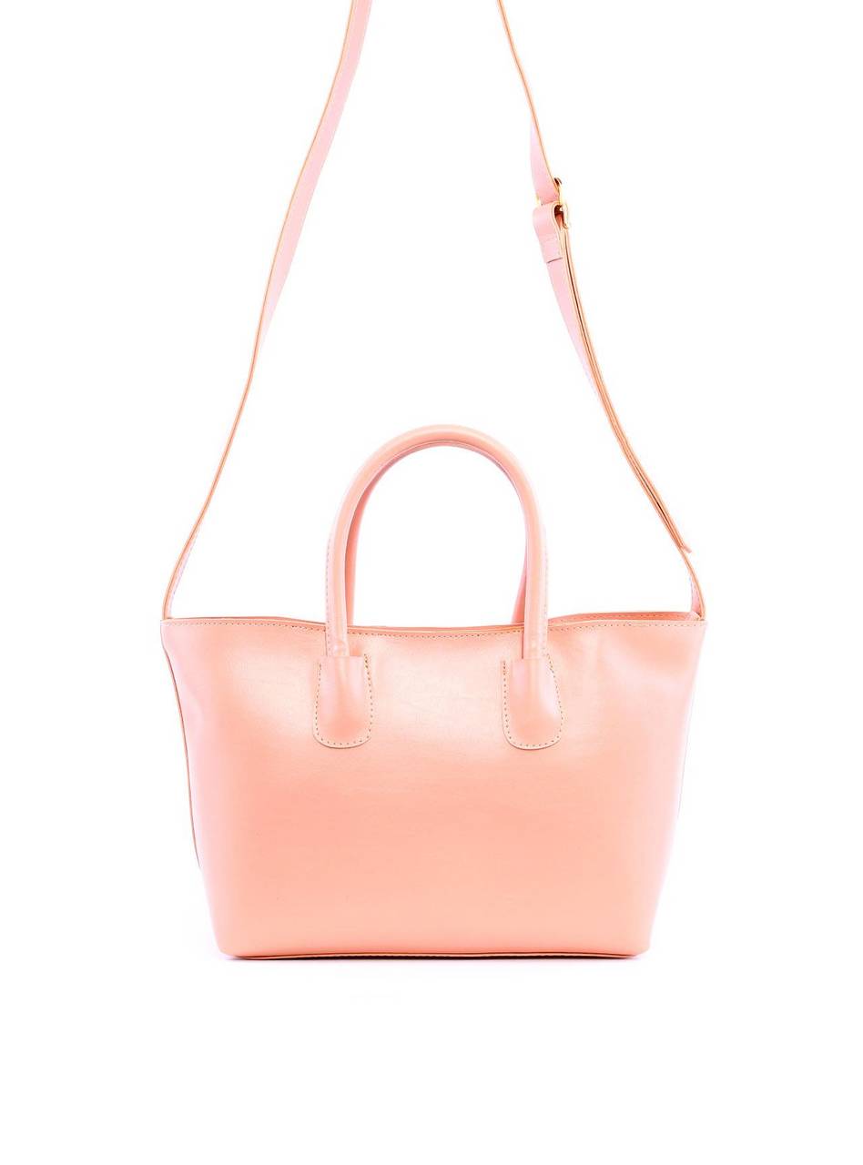 Bolsa Tote de Mão com Costuras - Nude BSI-6131 - NU