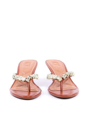 Tamanco Salto Kitten com Detalhes Dourados - Castor SDI-11776 - CS
