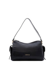 Bolsa Hobo com Bolsos Laterais - Preta BSI-6452 - PR